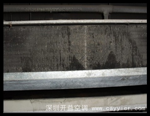 被污染的翅片