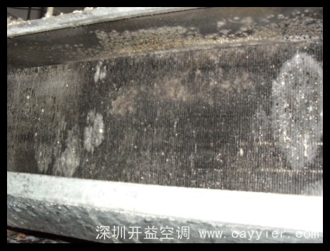 被污染的翅片