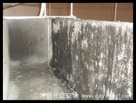 严重被污染的翅片