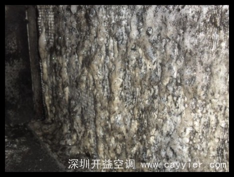 严重被污染的翅片